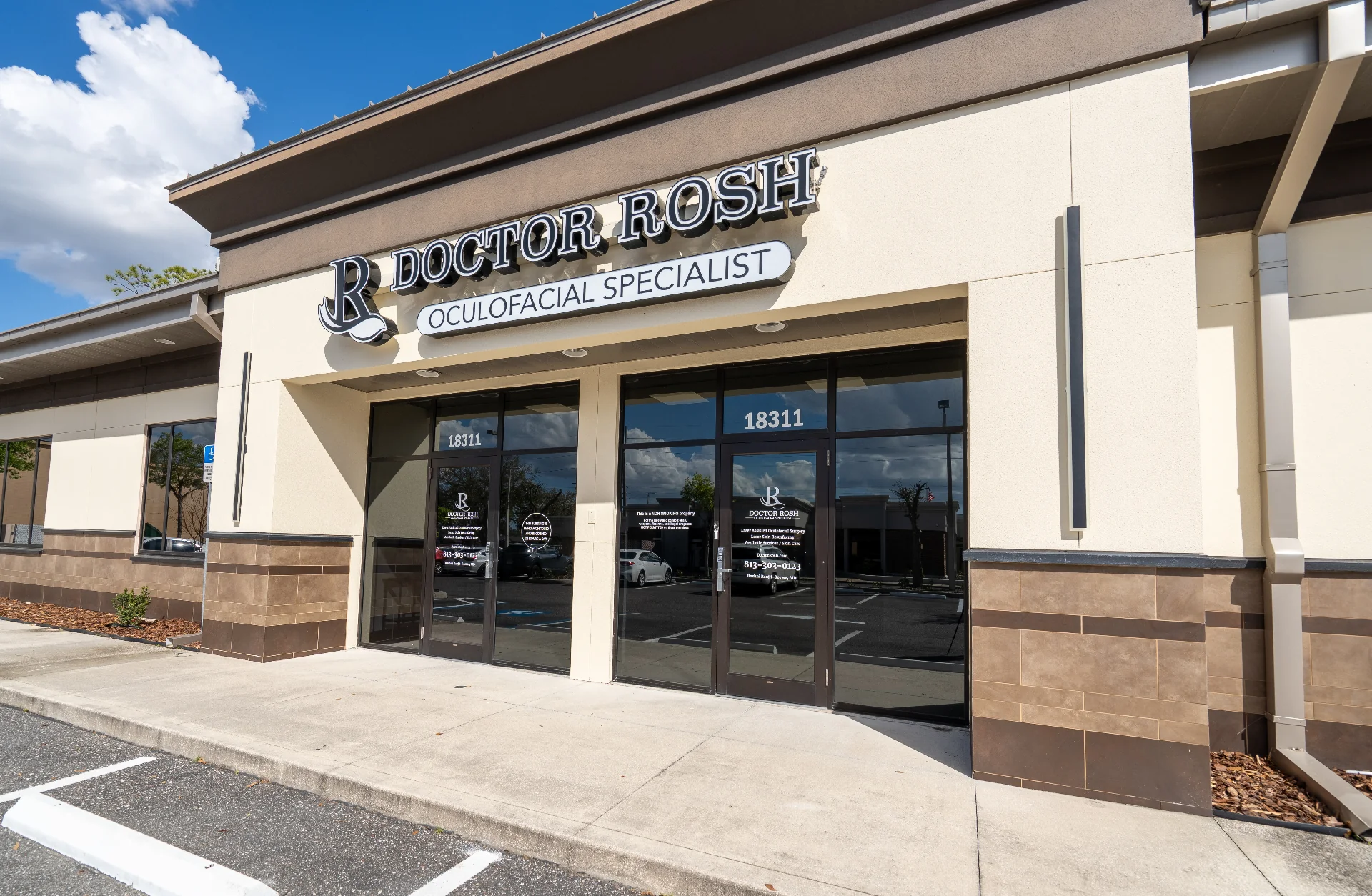 Doctor Rosh Oculofacial Specialist office exterior in Lutz, Florida